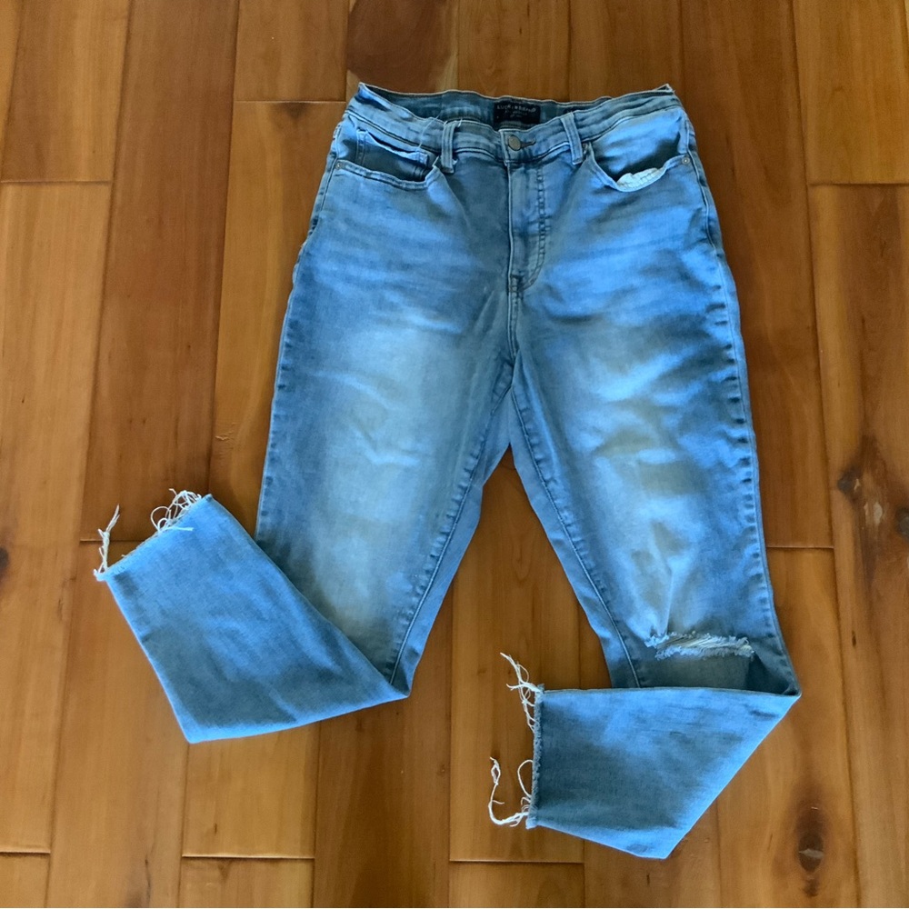 Lucky Brand ankle destroyed jeans size 12 x 26